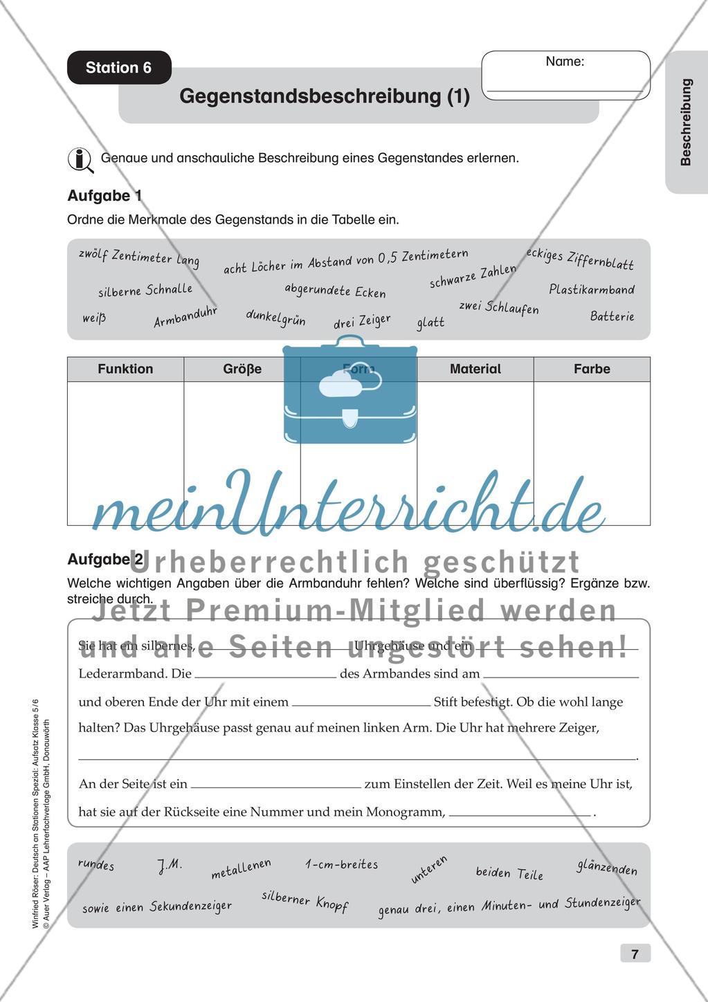 Aufsatzarbeit: Beschreibung Preview 9