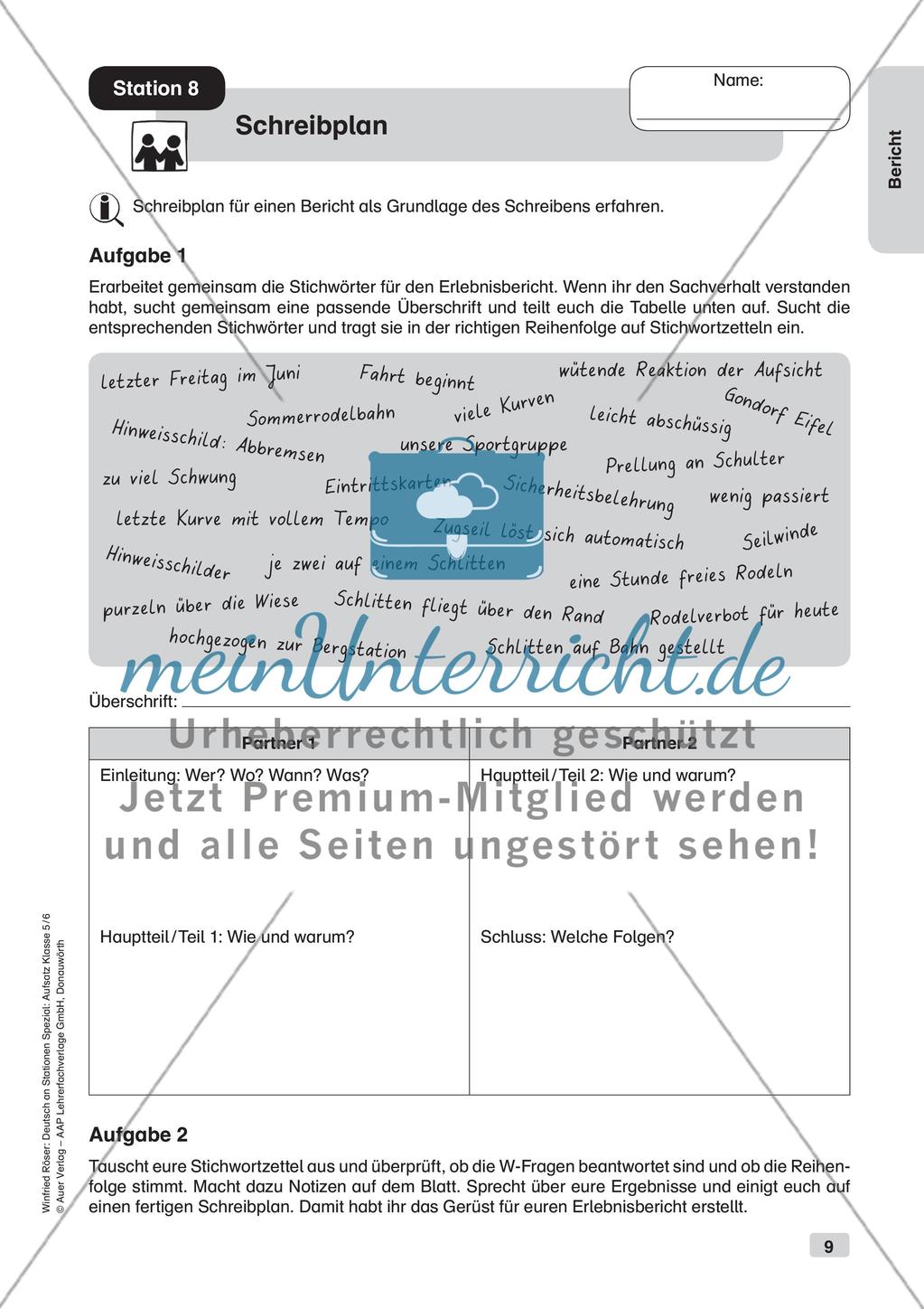 Aufsatzarbeit: Bericht Preview 11