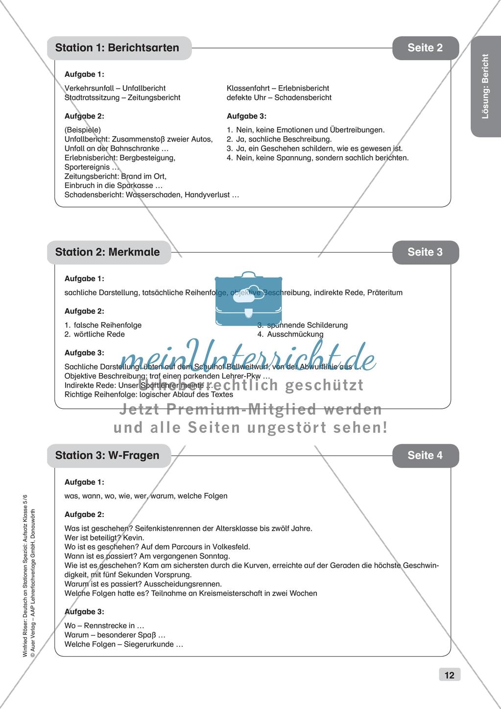 Aufsatzarbeit: Bericht Preview 14