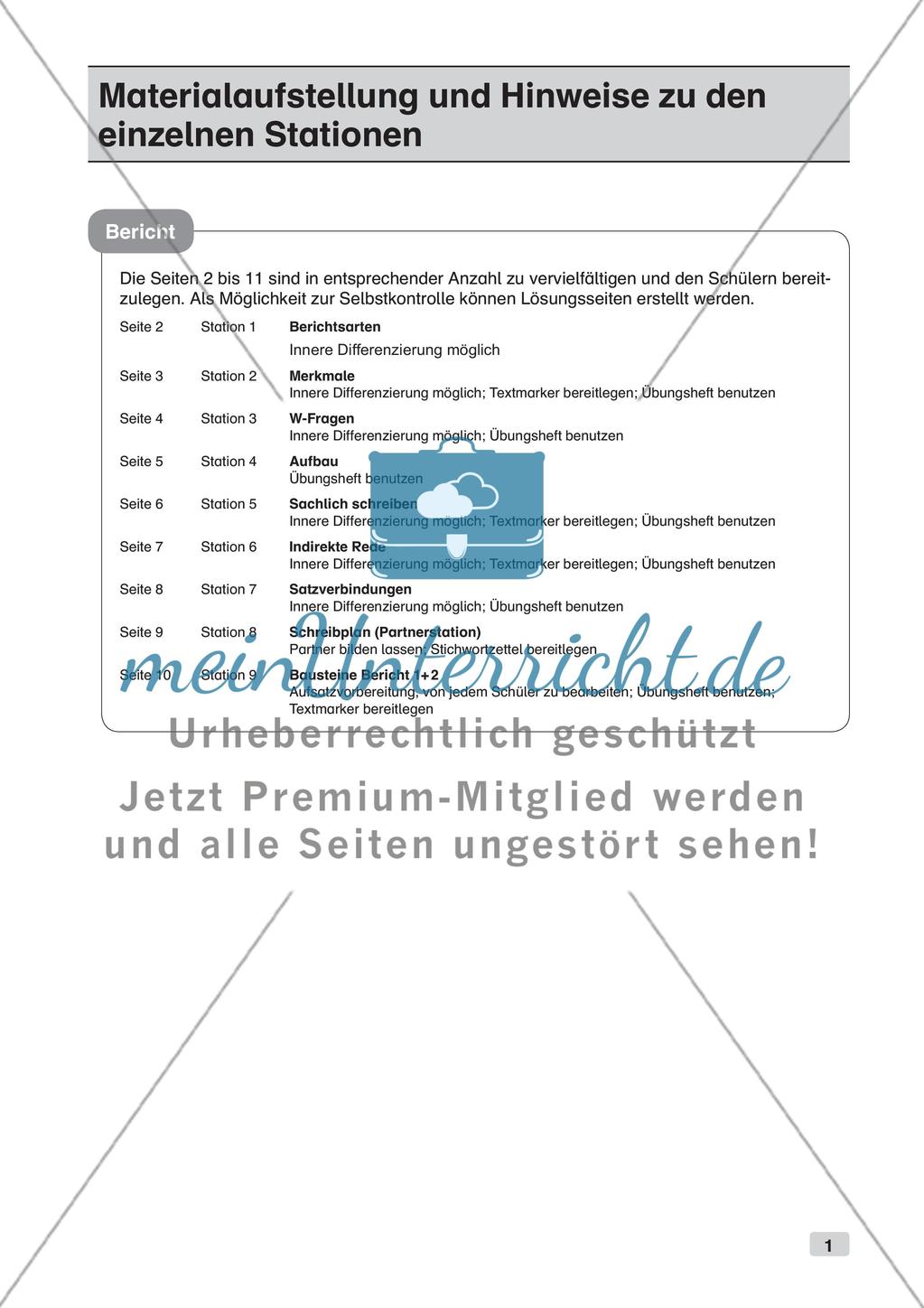 Aufsatzarbeit: Bericht Preview 3
