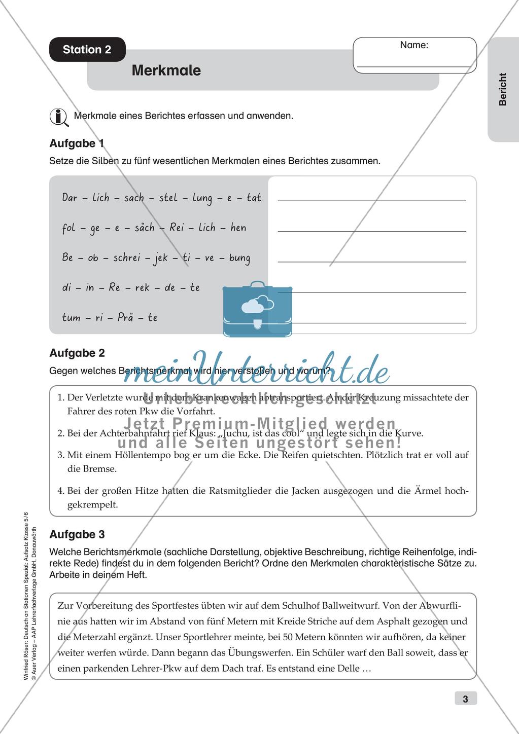 Aufsatzarbeit: Bericht Preview 5