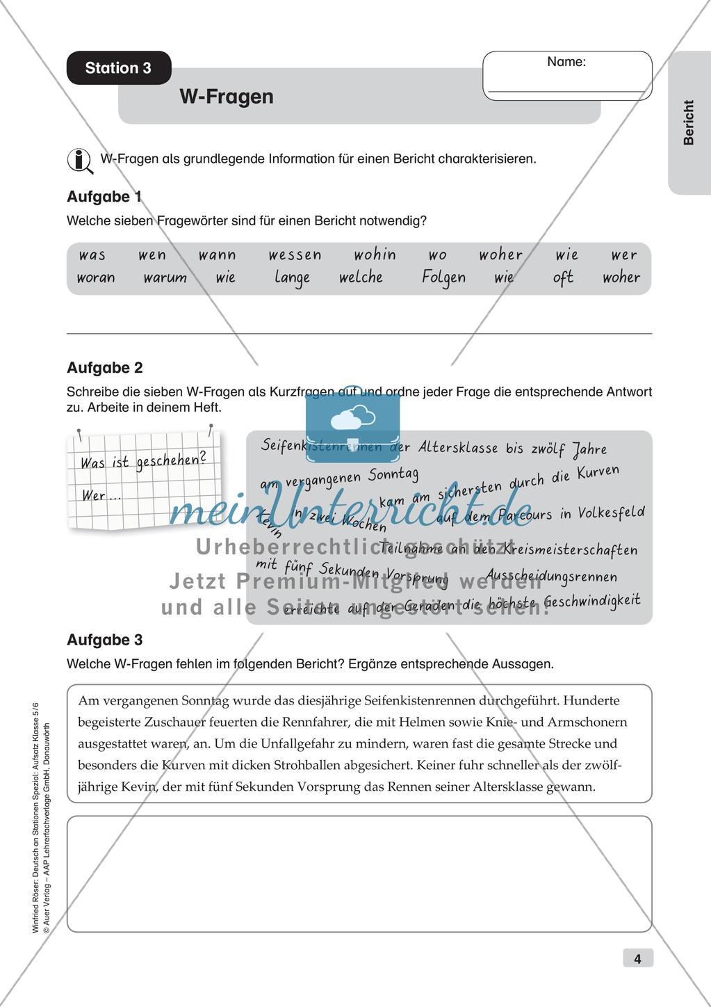 Aufsatzarbeit: Bericht Preview 6