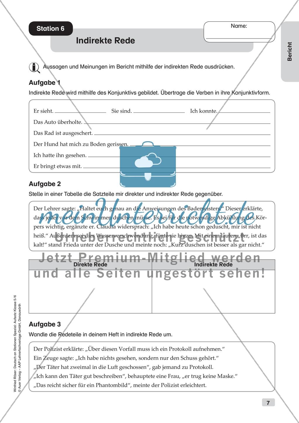 Aufsatzarbeit: Bericht Preview 9