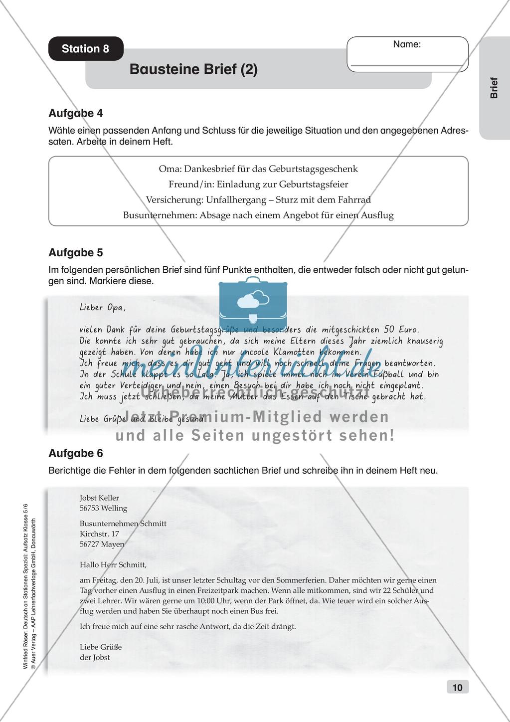 Aufsatzarbeit: Brief Preview 12