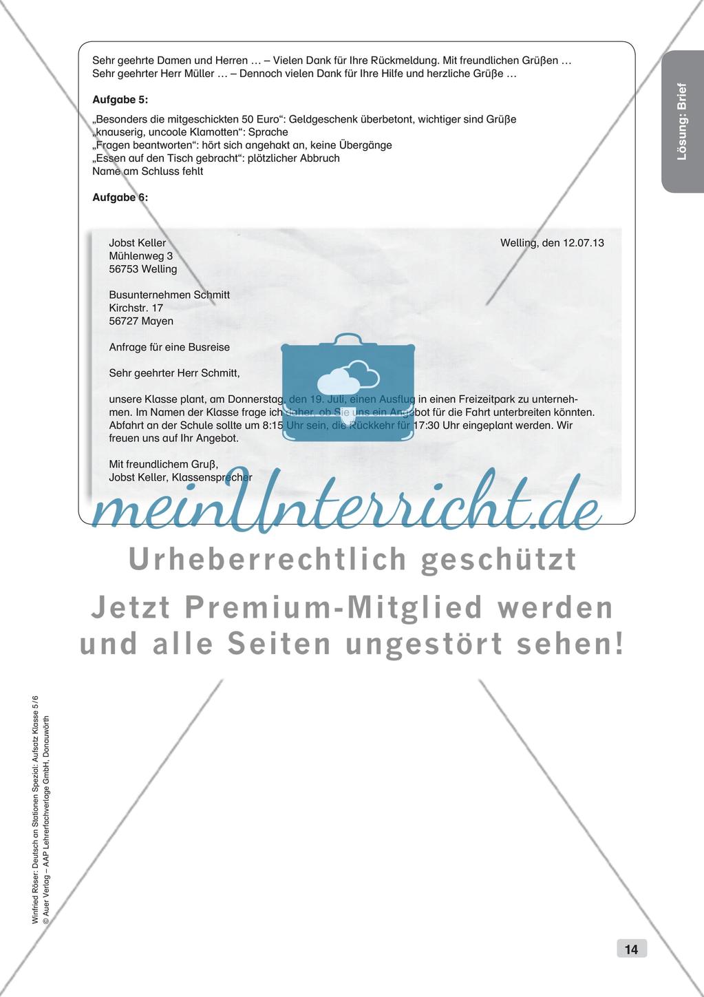 Aufsatzarbeit: Brief Preview 16