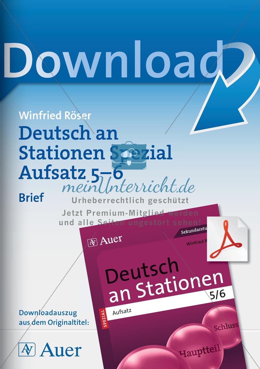 Aufsatzarbeit: Brief Preview 1