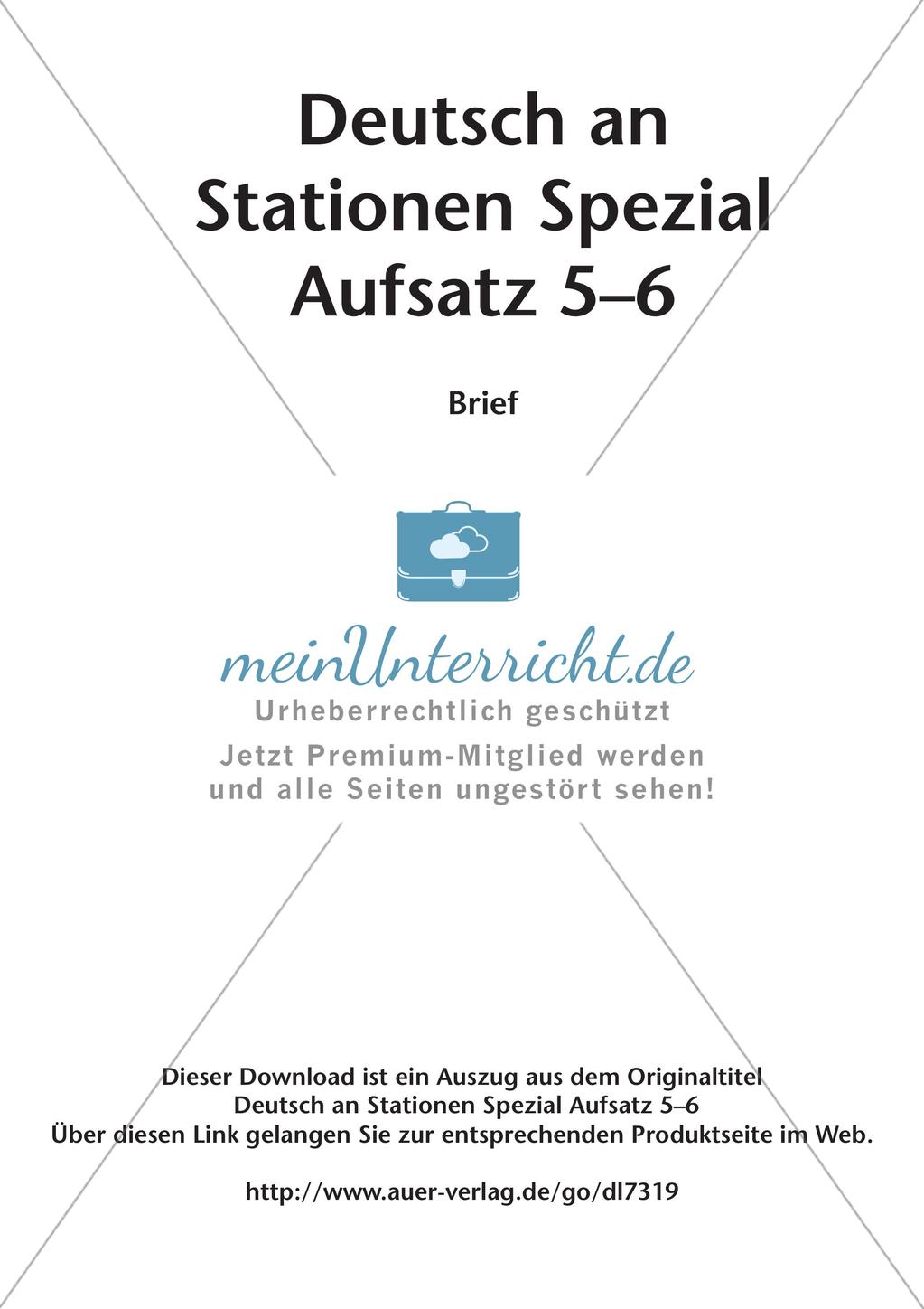 Aufsatzarbeit: Brief Preview 2