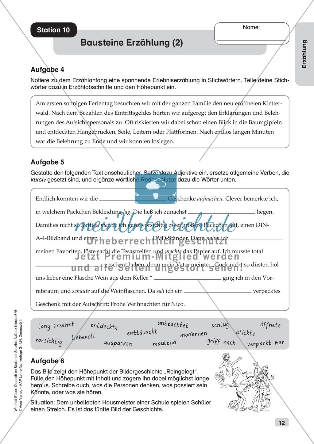 Aufsatzarbeit: Erzählung Preview 14