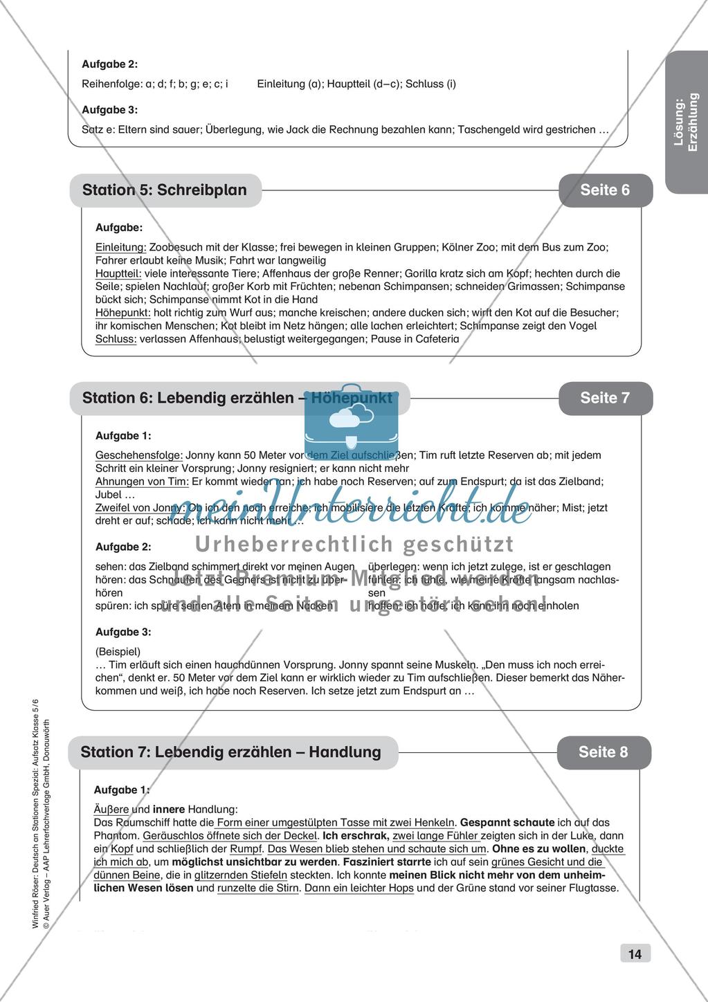 Aufsatzarbeit: Erzählung Preview 16