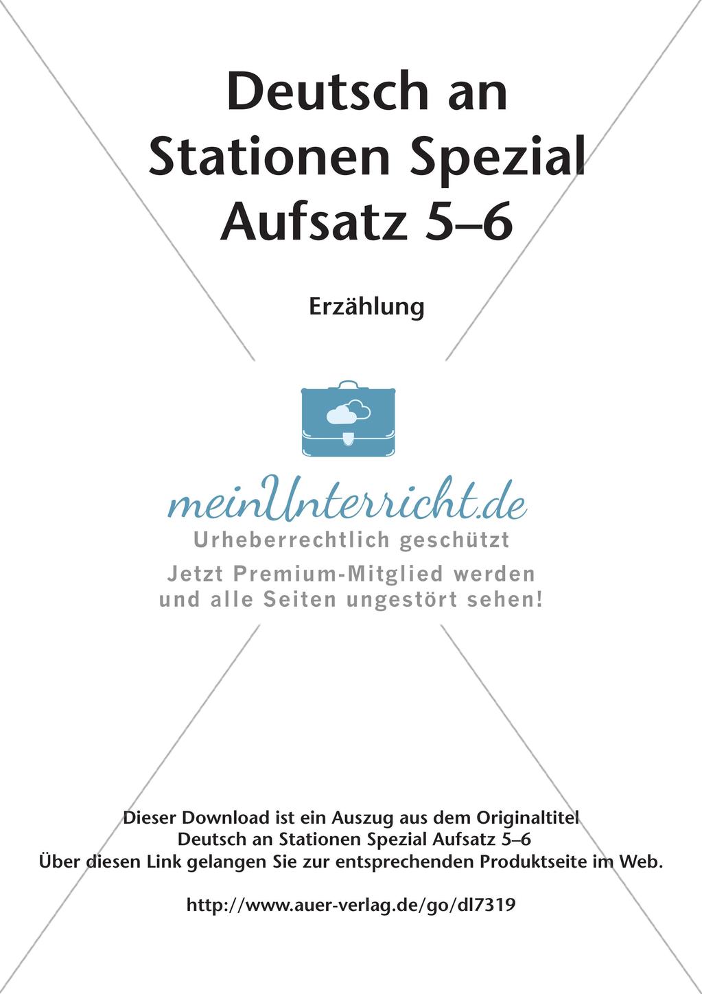 Aufsatzarbeit: Erzählung Preview 2