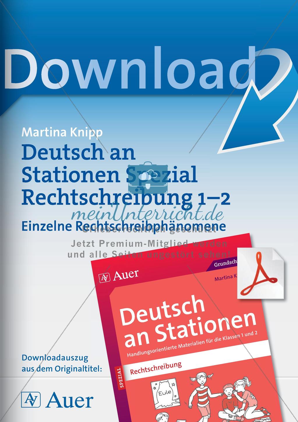 Rechtschreibung im Anfangsunterricht: Einzelne Rechtschreibphänomene Preview 1