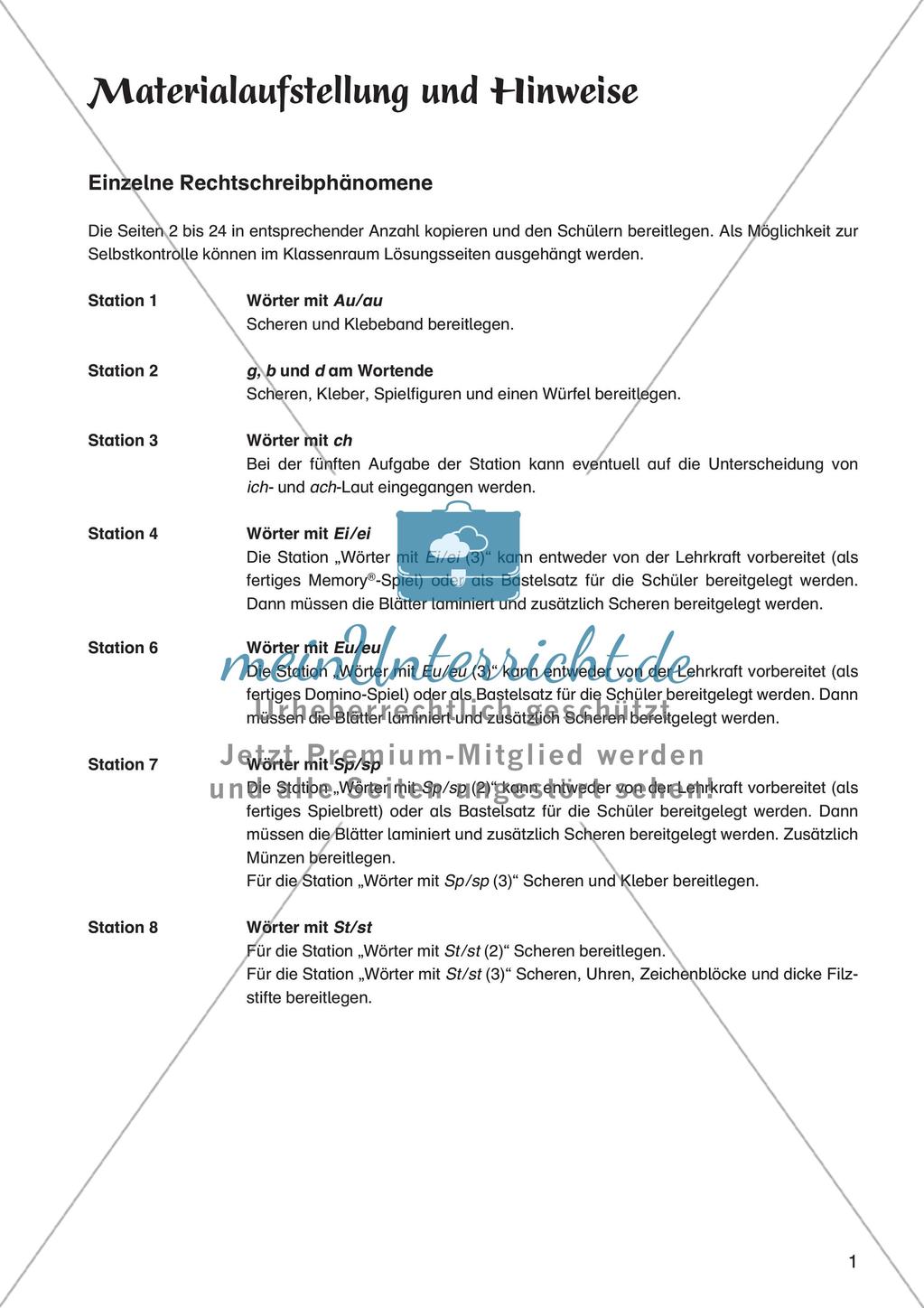 Rechtschreibung im Anfangsunterricht: Einzelne Rechtschreibphänomene Preview 3