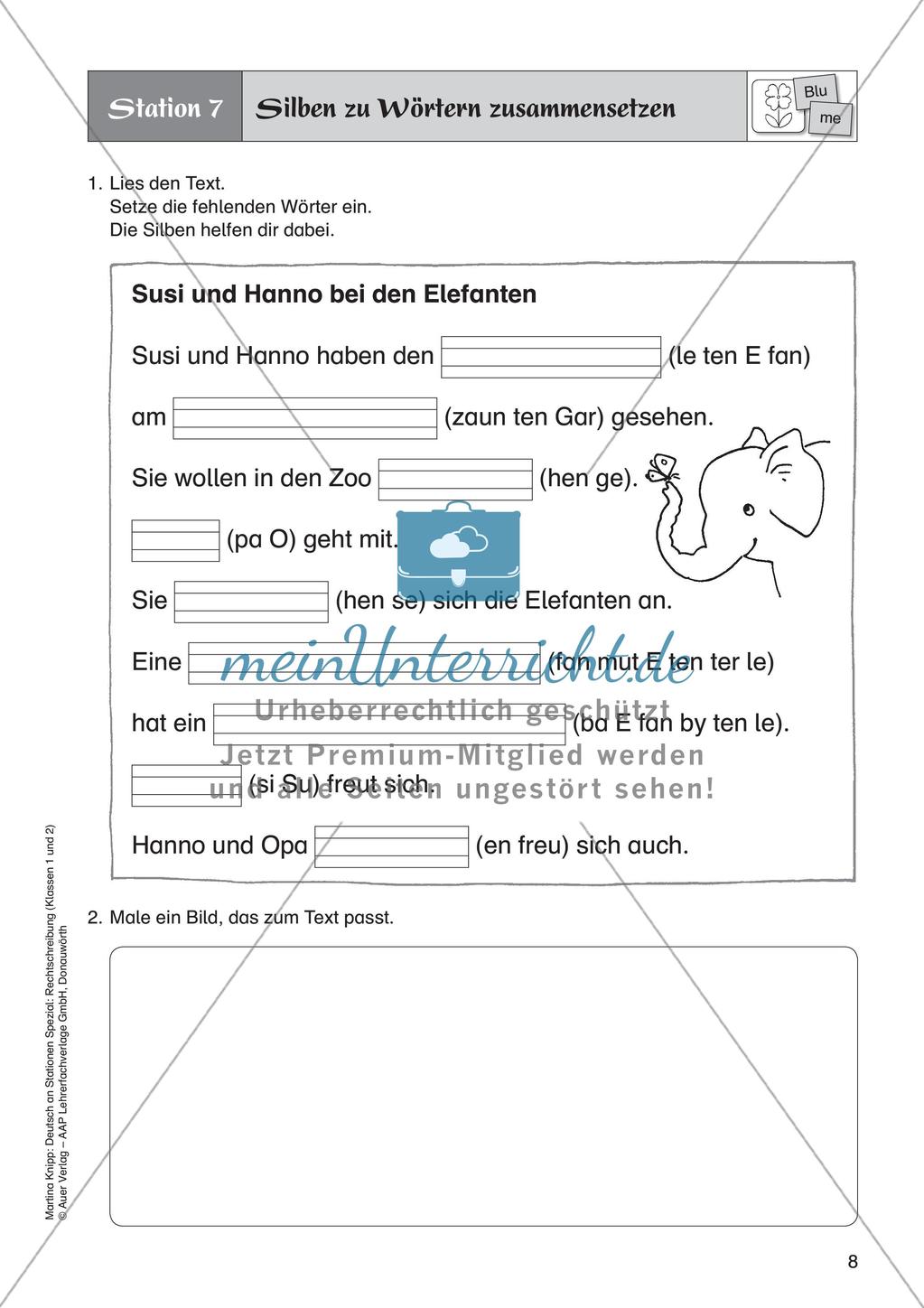 Rechtschreibung im Anfangsunterricht: Silbentrennung Preview 10