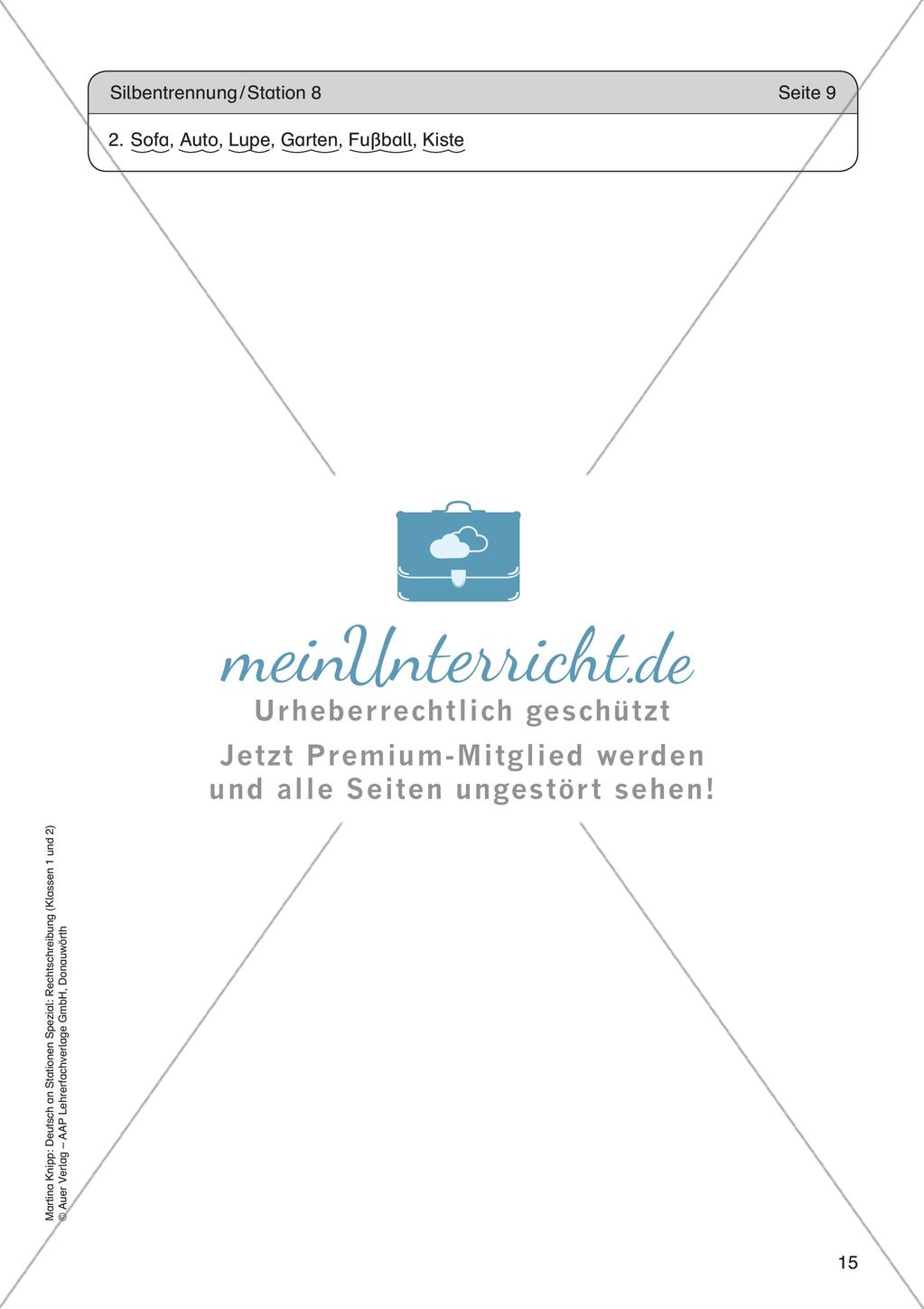 Rechtschreibung im Anfangsunterricht: Silbentrennung Preview 17