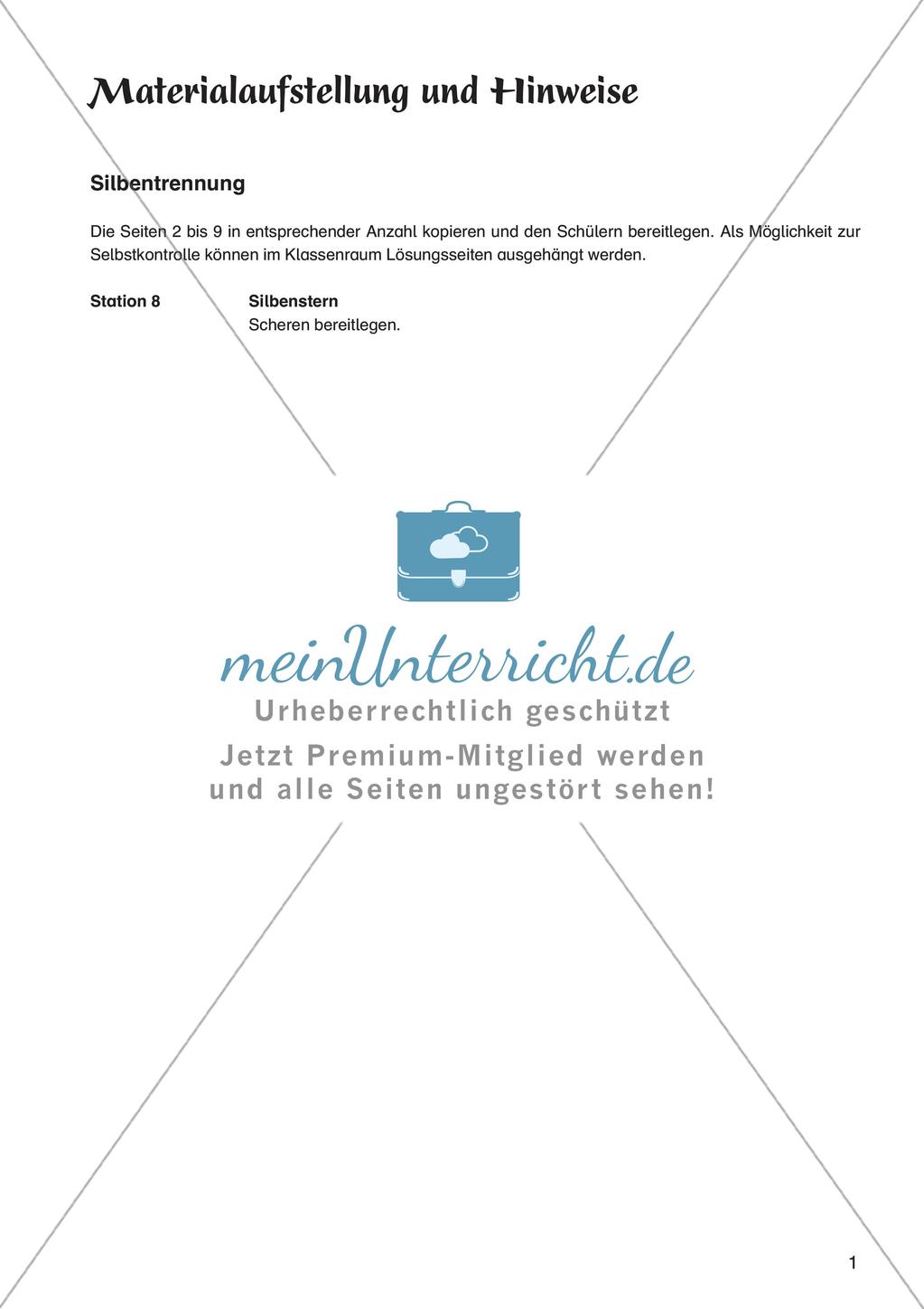Rechtschreibung im Anfangsunterricht: Silbentrennung Preview 3