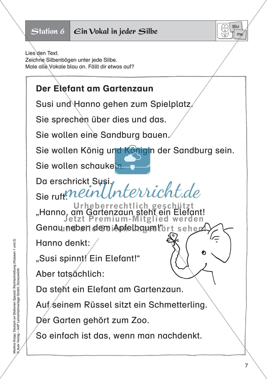 Rechtschreibung im Anfangsunterricht: Silbentrennung Preview 9