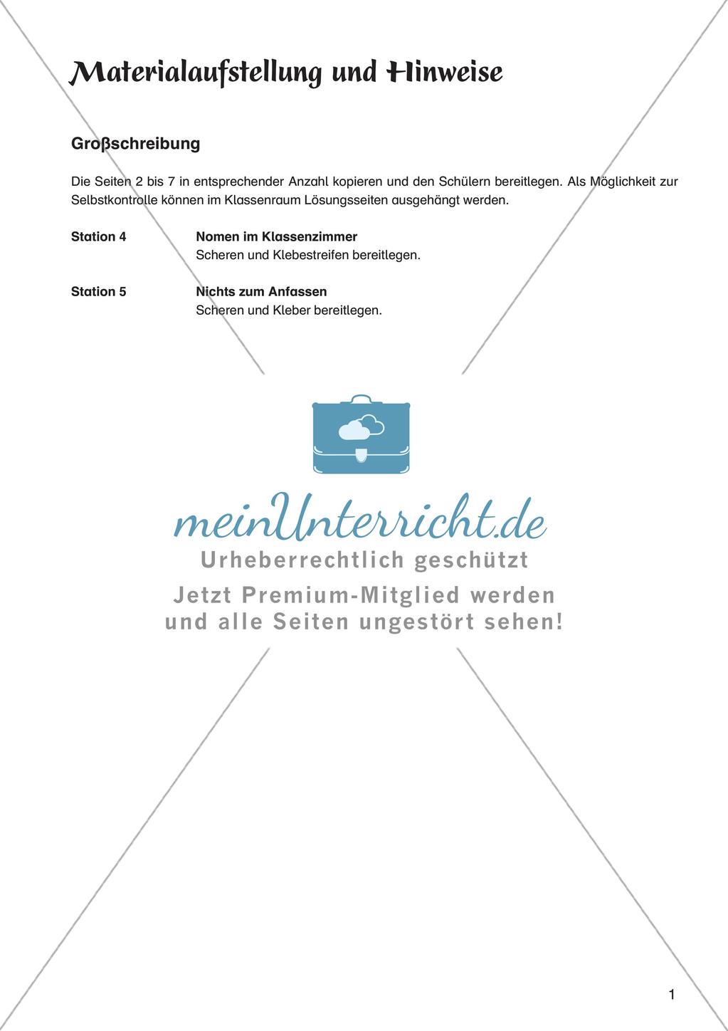 Rechtschreibung im Anfangsunterricht: Großschreibung Preview 3