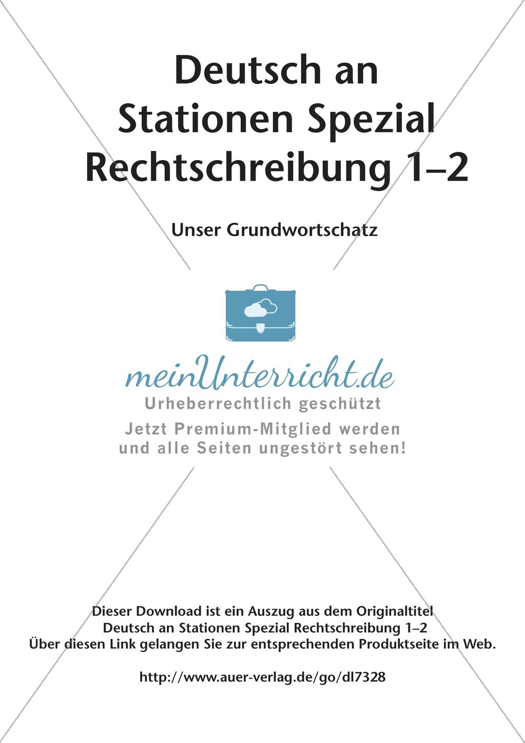 Rechtschreibung im Anfangsunterricht: Grundwortschatz Preview 2