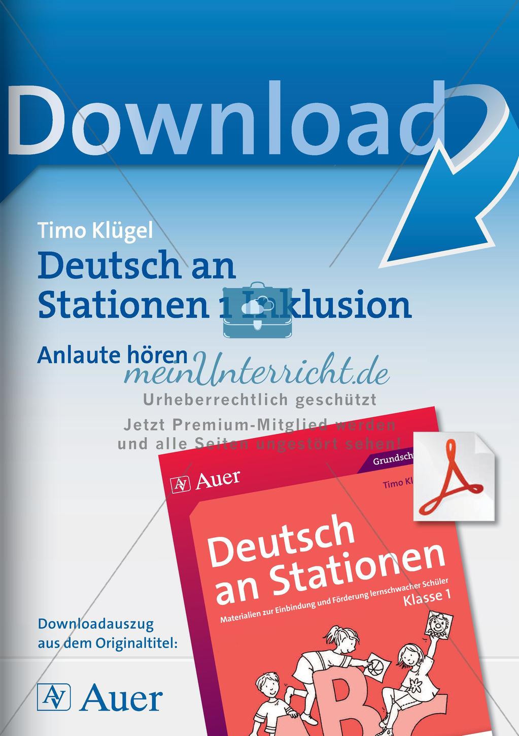 Hören von Anlauten Preview 1