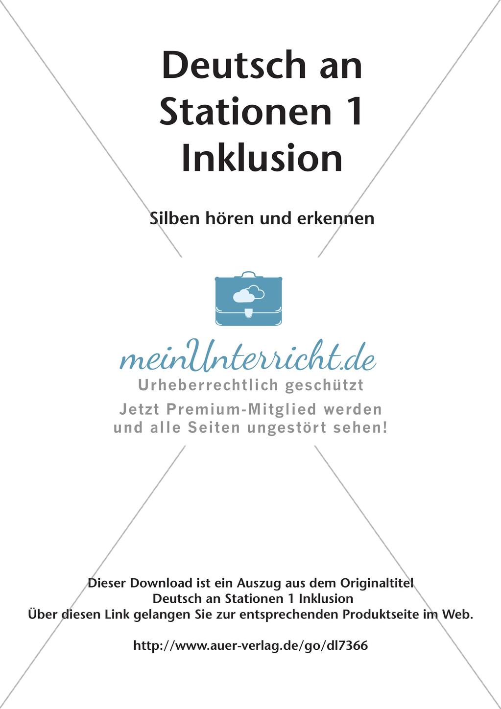 Hören und Erkennen von Silben Preview 2