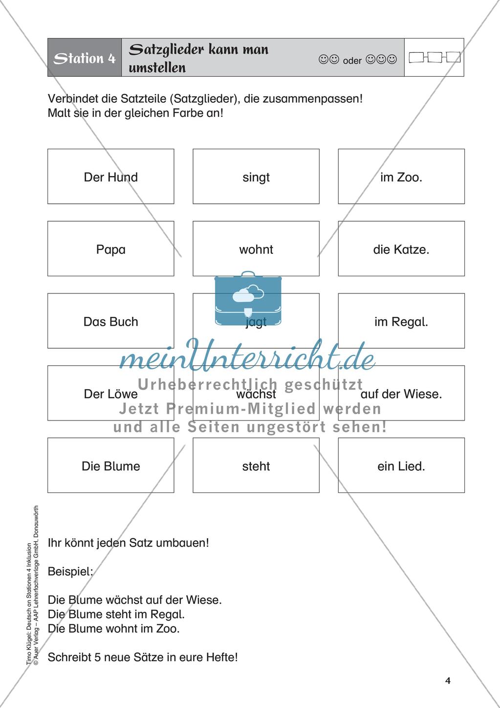 Satzglieder Preview 6