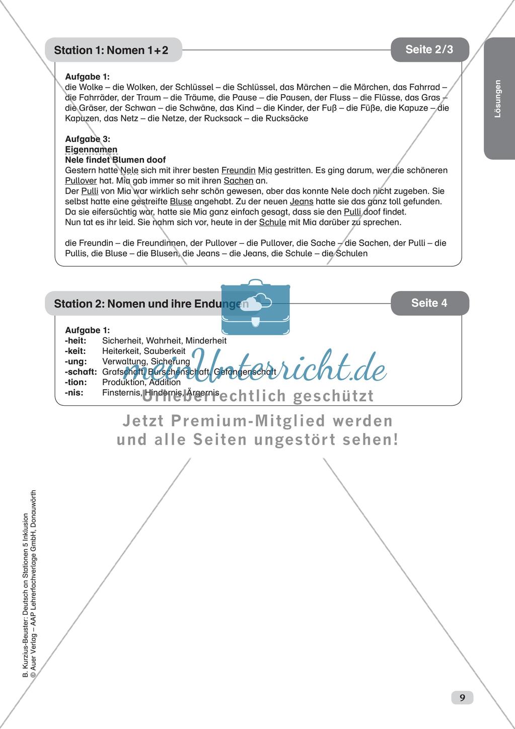 Wortarten - Nomen, Adjektive, Verben Preview 11