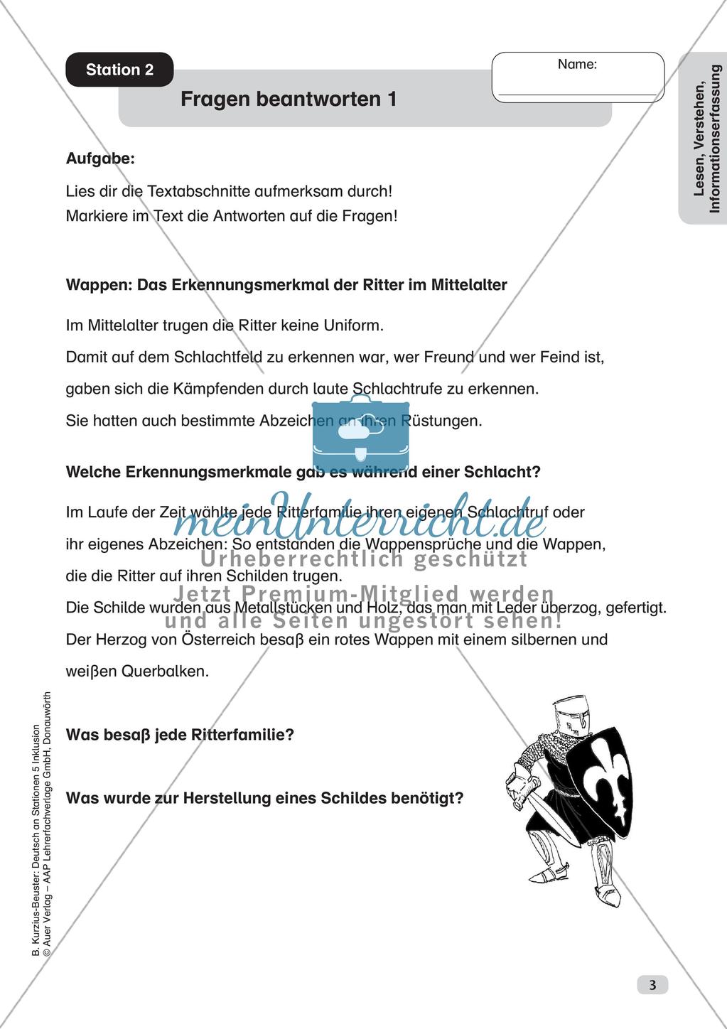 Lesen, Verstehen, Informationserfassung Preview 5