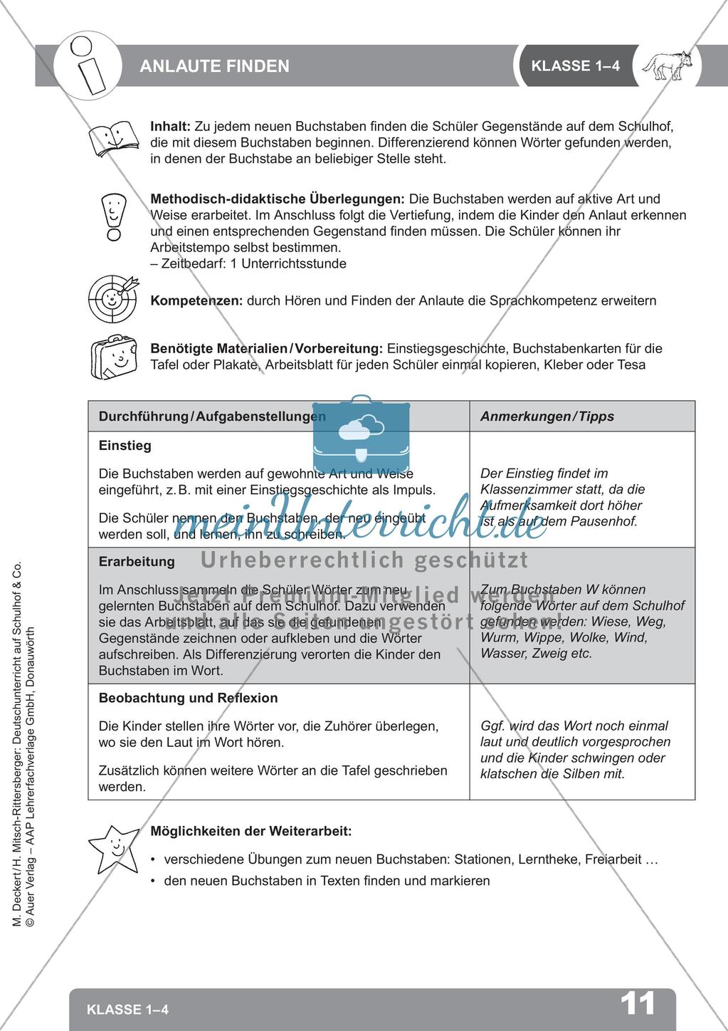 Deutschunterricht auf dem Schulhof: Schreiben anregen Preview 13
