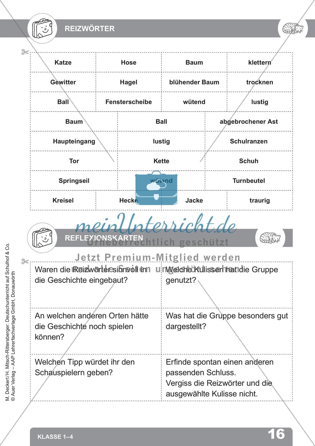 Deutschunterricht auf dem Schulhof: Schreiben anregen Preview 18