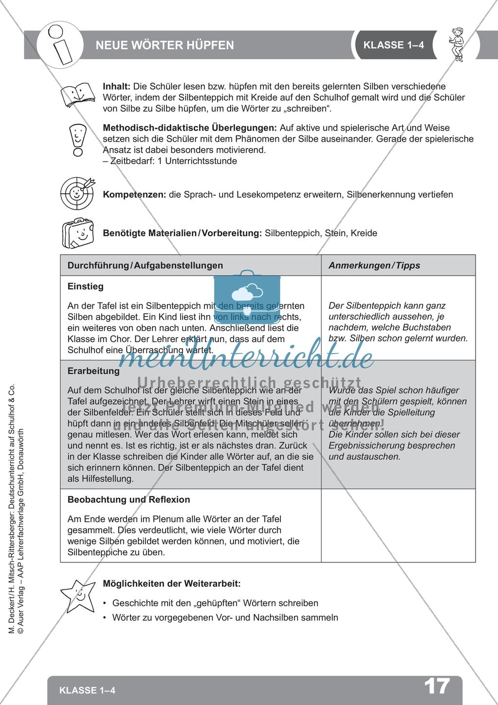 Deutschunterricht auf dem Schulhof: Schreiben anregen Preview 19