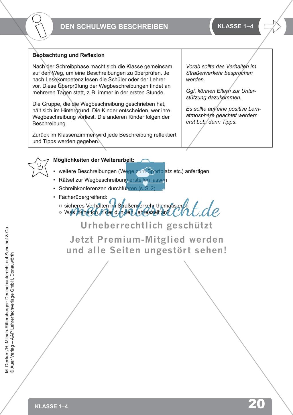 Deutschunterricht auf dem Schulhof: Schreiben anregen Preview 22