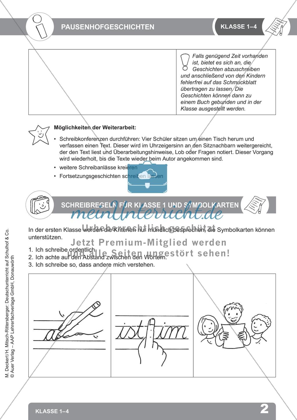 Deutschunterricht auf dem Schulhof: Schreiben anregen Preview 4