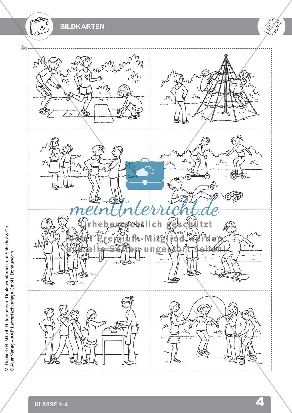 Deutschunterricht auf dem Schulhof: Schreiben anregen Preview 6