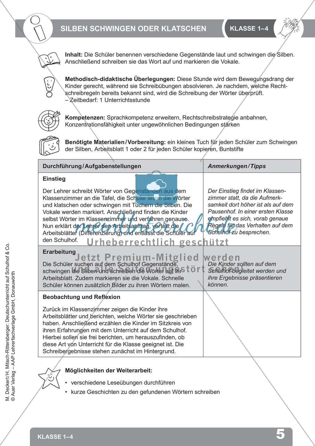 Deutschunterricht auf dem Schulhof: Schreiben anregen Preview 7