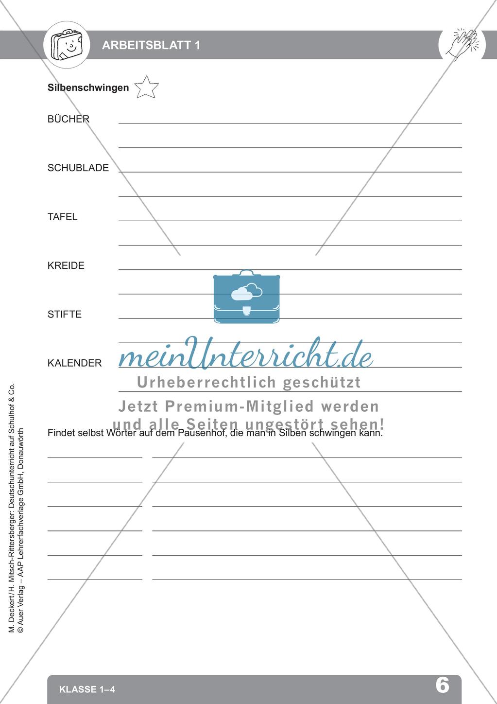 Deutschunterricht auf dem Schulhof: Schreiben anregen Preview 8