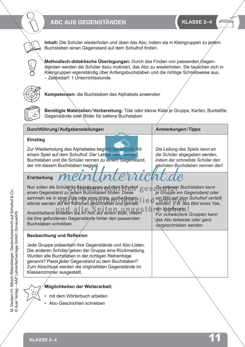 Deutschunterricht auf dem Schulhof: Sprache untersuchen Preview 13