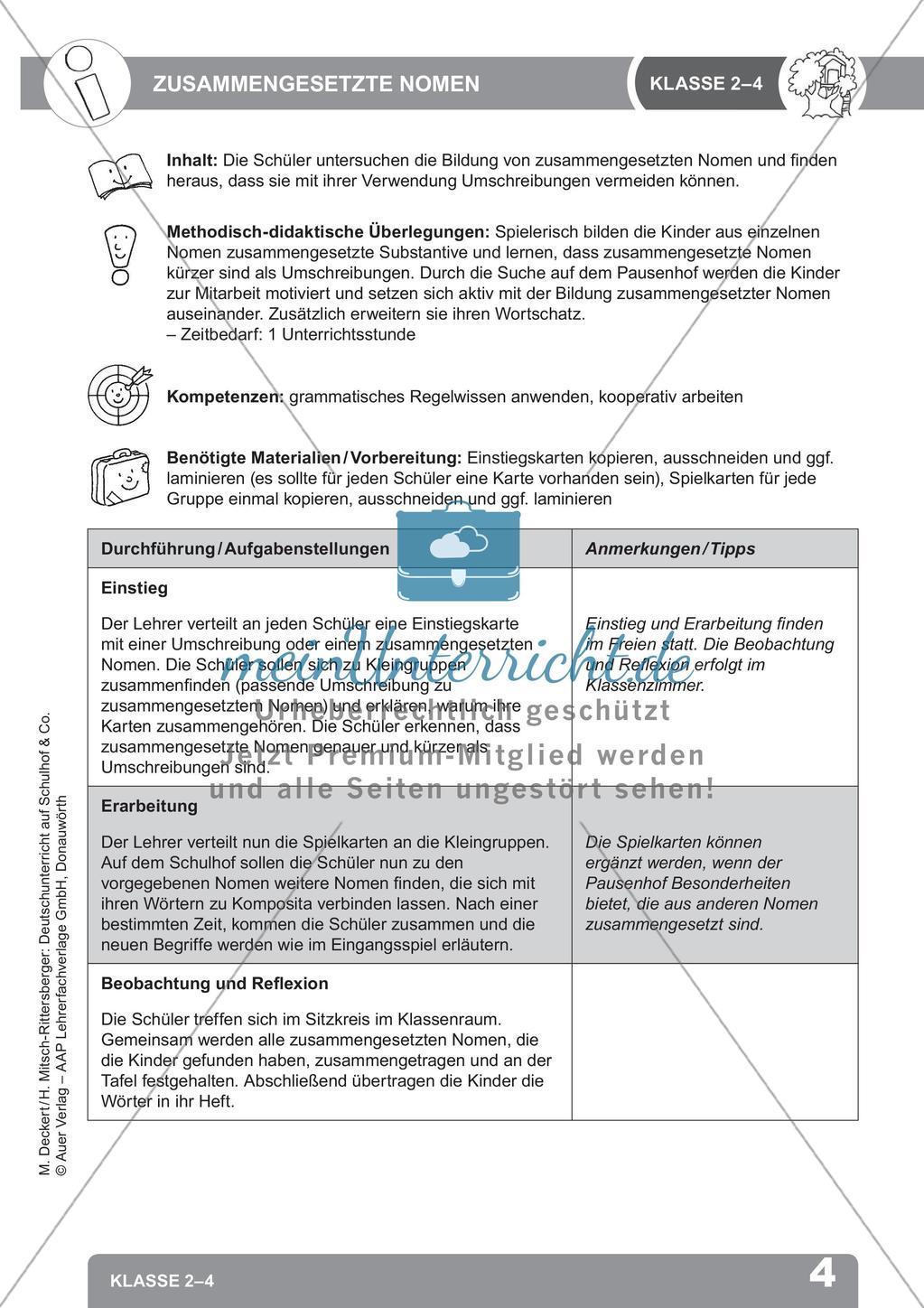 Deutschunterricht auf dem Schulhof: Sprache untersuchen Preview 6
