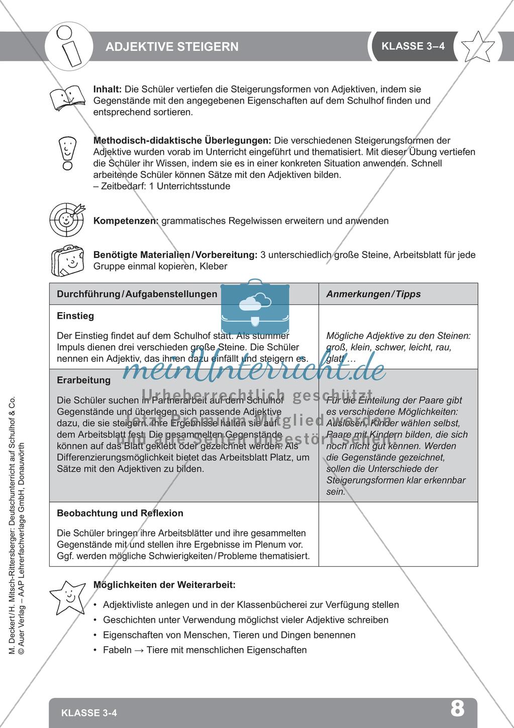 Deutschunterricht auf dem Schulhof Preview 10