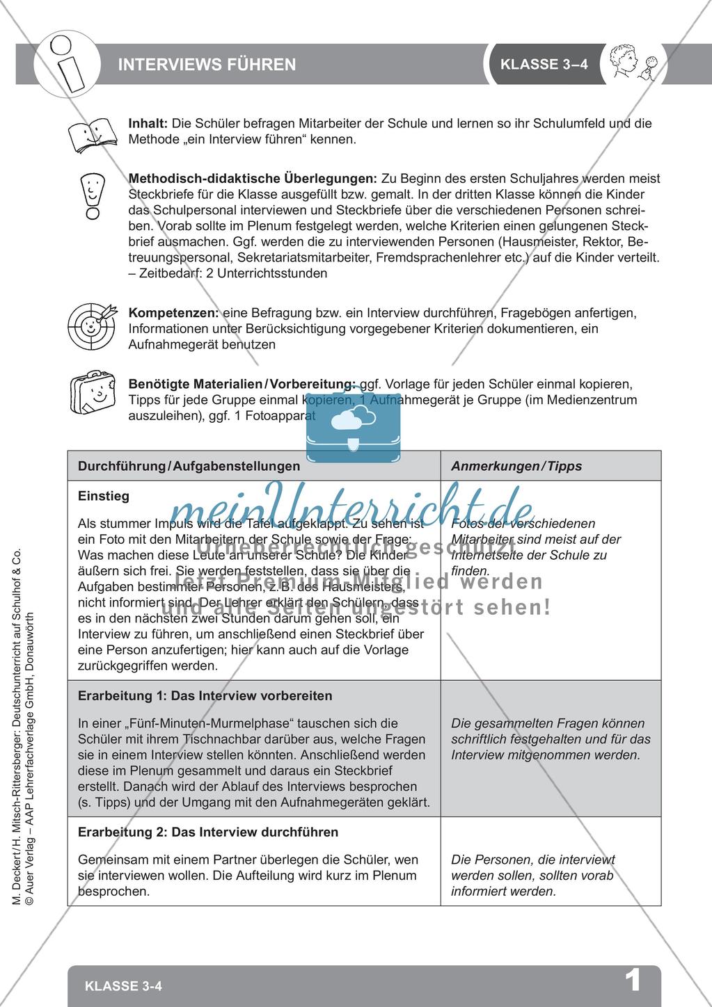 Deutschunterricht auf dem Schulhof Preview 3