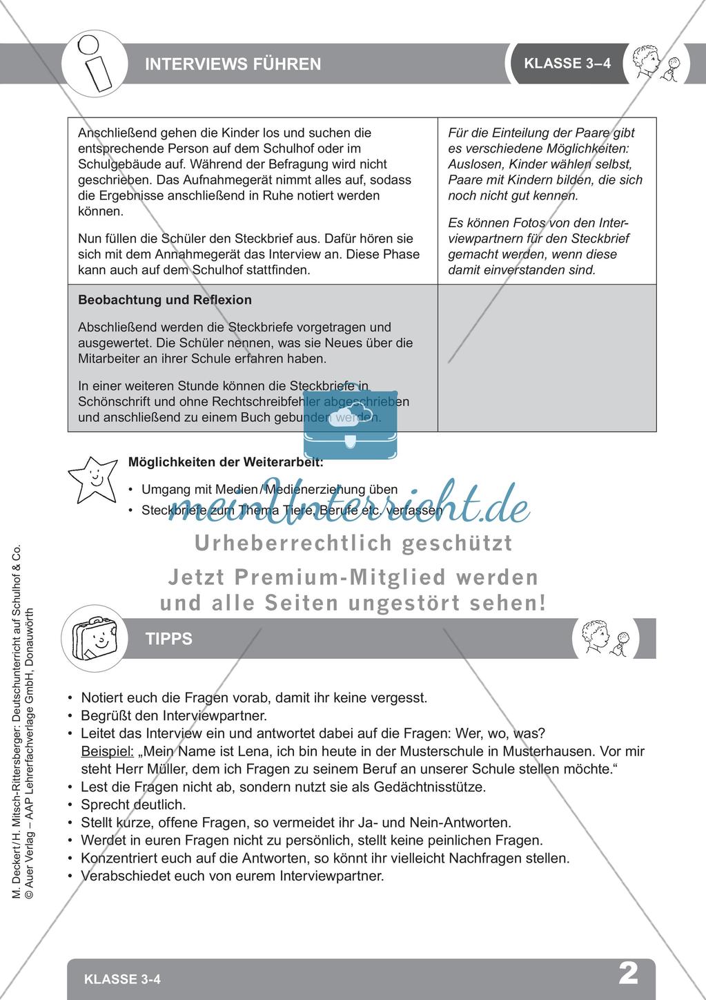 Deutschunterricht auf dem Schulhof Preview 4
