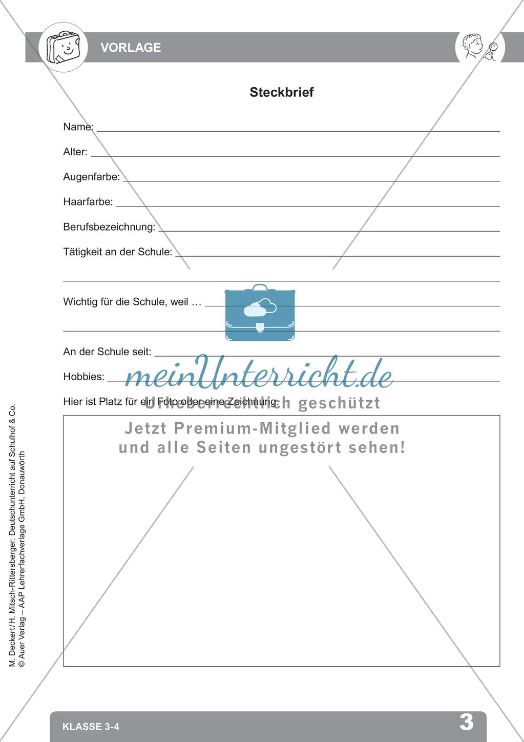 Deutschunterricht auf dem Schulhof Preview 5