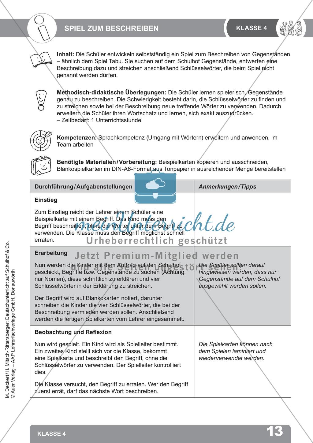 Deutschunterricht auf dem Schulhof Preview 15