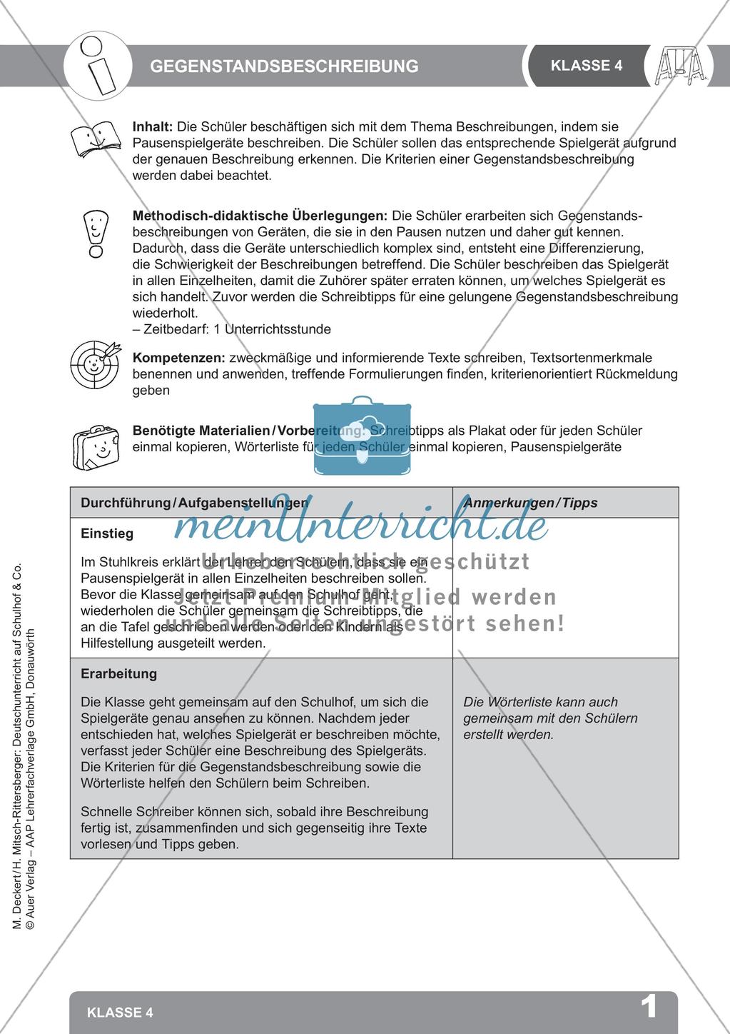 Deutschunterricht auf dem Schulhof Preview 3