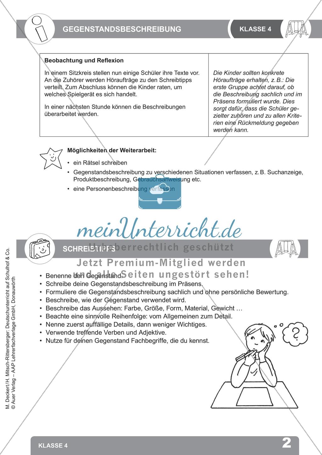 Deutschunterricht auf dem Schulhof Preview 4