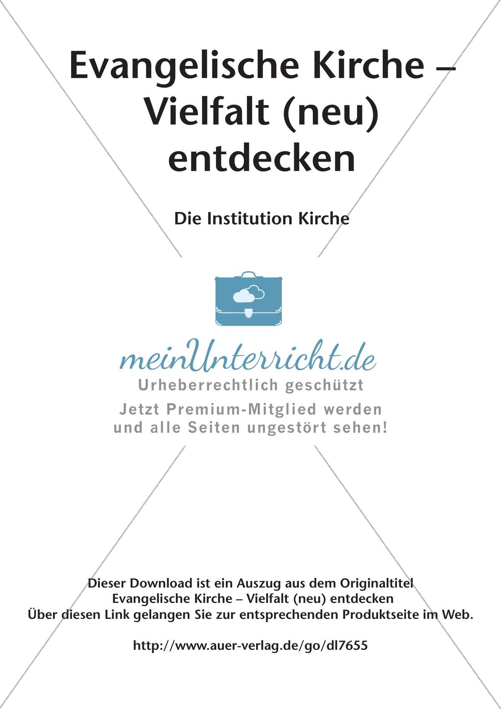 Die Institution Kirche Preview 2