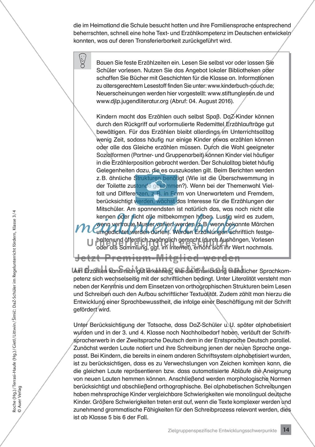 Förderung im Regelunterricht: Hintergrundwissen Preview 16
