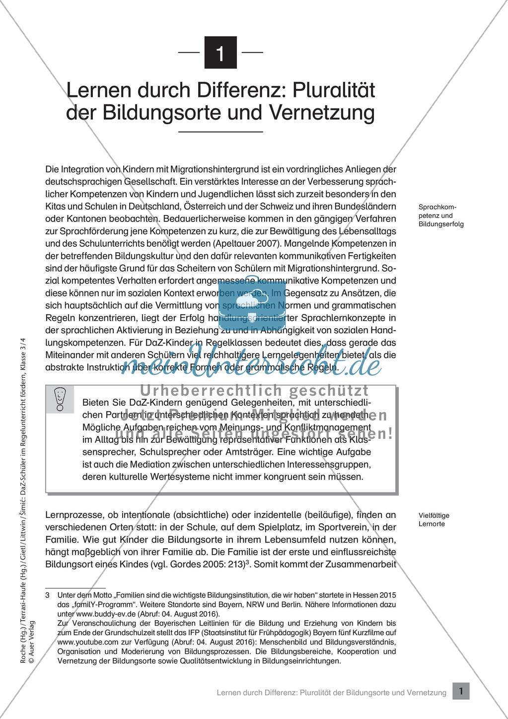 Förderung im Regelunterricht: Hintergrundwissen Preview 3