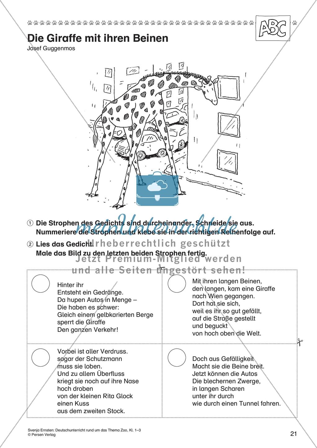 Lernwerkstatt Zoo: Wörter und Texte Preview 23