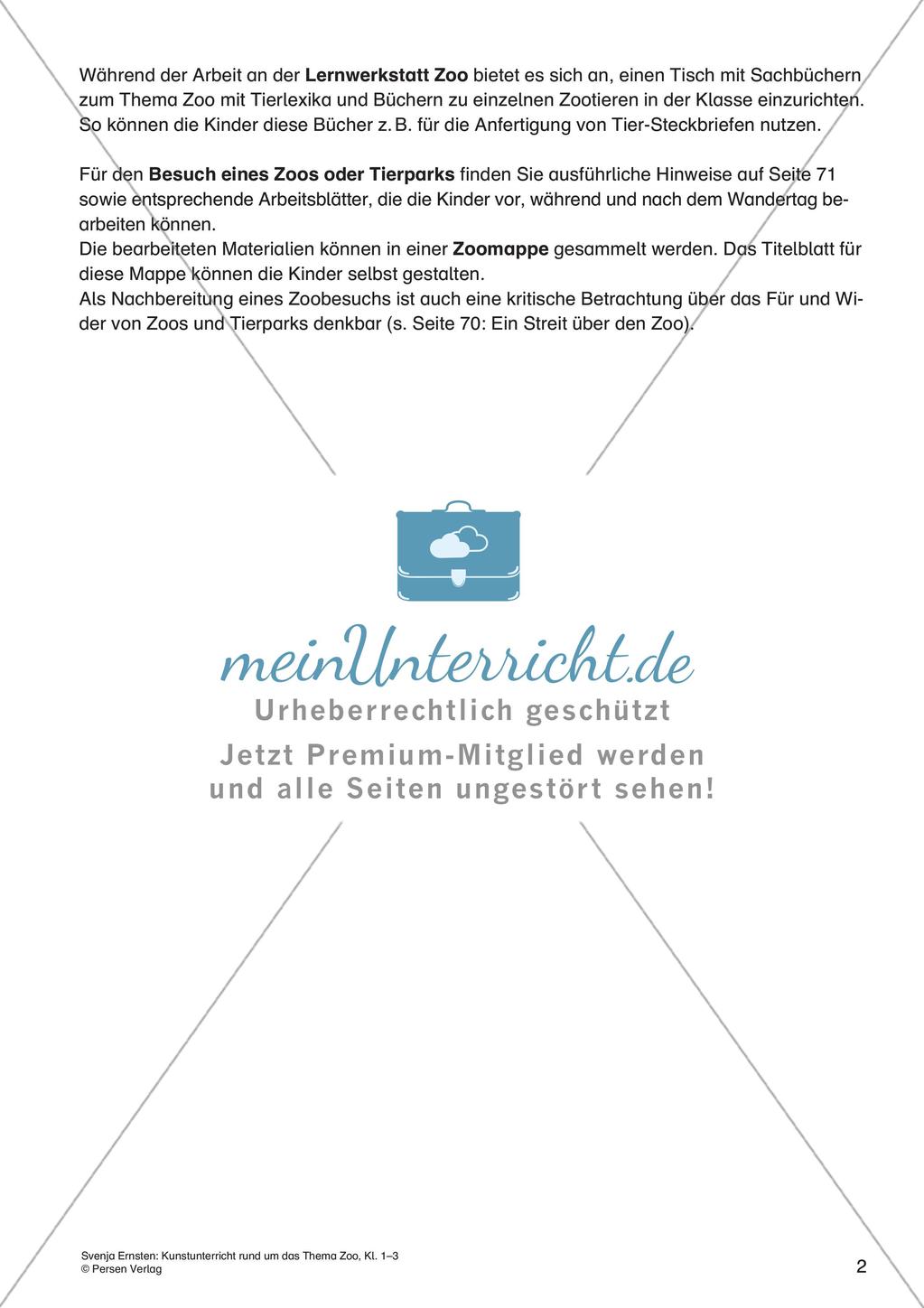 Lernwerkstatt Zoo: Künstlerische Gestaltungen Preview 4