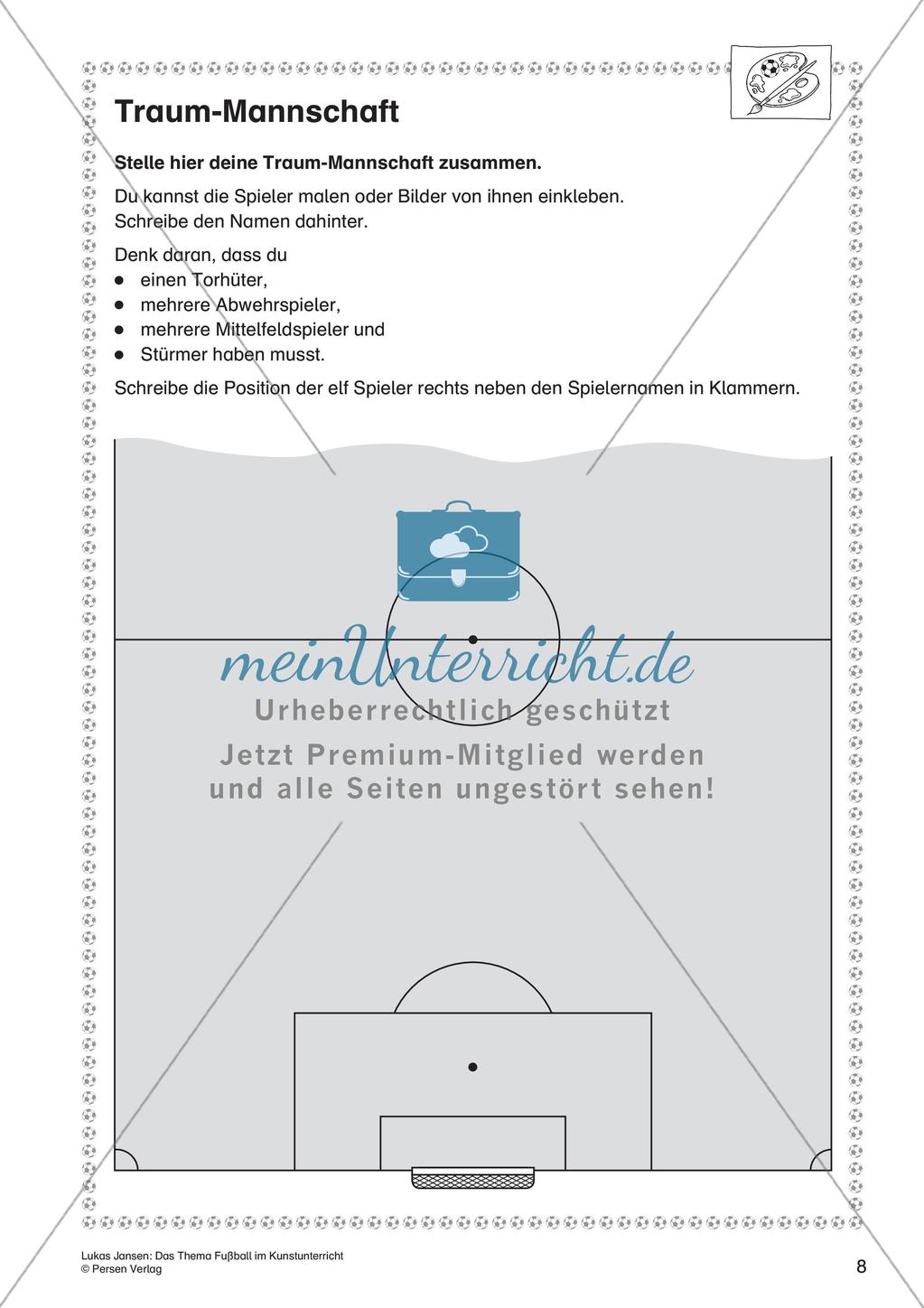 Thema Fußball: Gestalten und Collagieren Preview 10